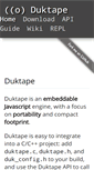 Mobile Screenshot of duktape.org